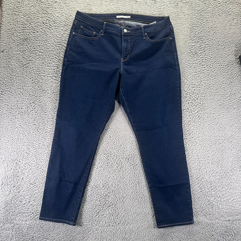 Levi's 311 Jeans Women 20 Blue Cotton Denim Skinny Leg Shaping Dark Wash Stretch